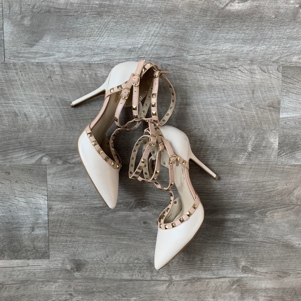 Gold Studded Heels